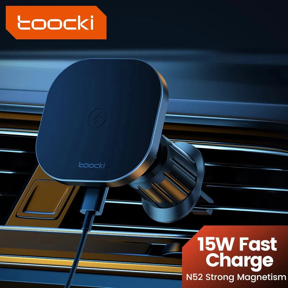 Toocki chargeur magnétique sans fil pour voiture support de téléphone de voiture sortie d'air 15W chargeur de charge rapide dans la voiture pour iPhone 15 14 13 12 Pro Max