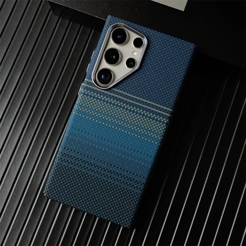 Pour Samsung Galaxy S26Ultra S26 S25 S24 S23 Ultra Plus, coque en fibre de carbone, MagSafe, charge sans fil, alliage, objectif, coque rigide