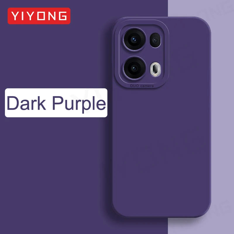 Coque YIYONG Silicone Liquide Soyeux pour OPPO Reno 13 / 13 Pro / 14 / 14 Pro – Étui Souple Antichoc 5G Global