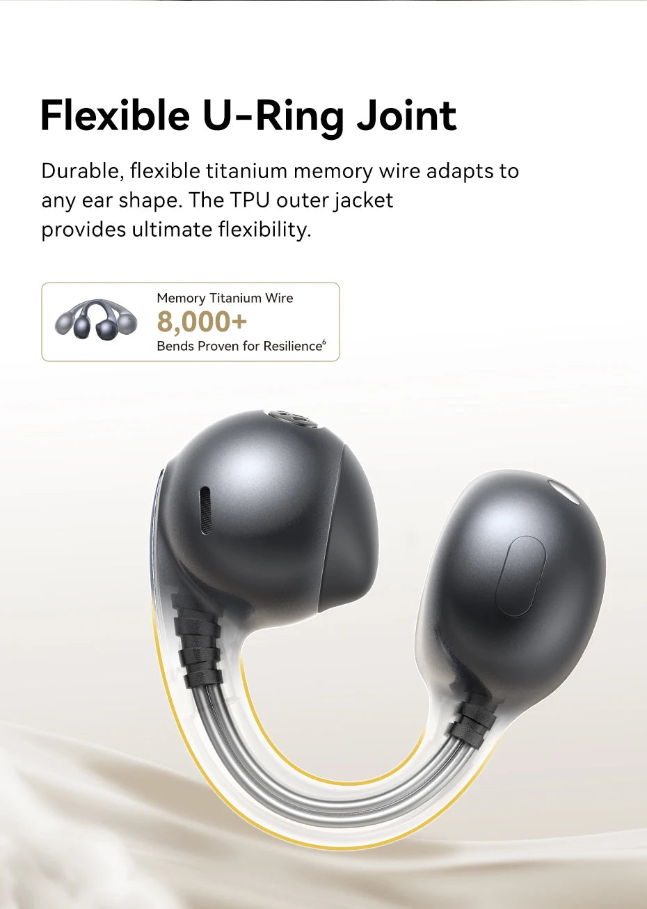 Baseus MC1 Pro Open-Ear TWS Wireless Earbuds – Bluetooth 6.0, IP67, 40H Battery, ENC 4-Mic, SuperBass 2.0