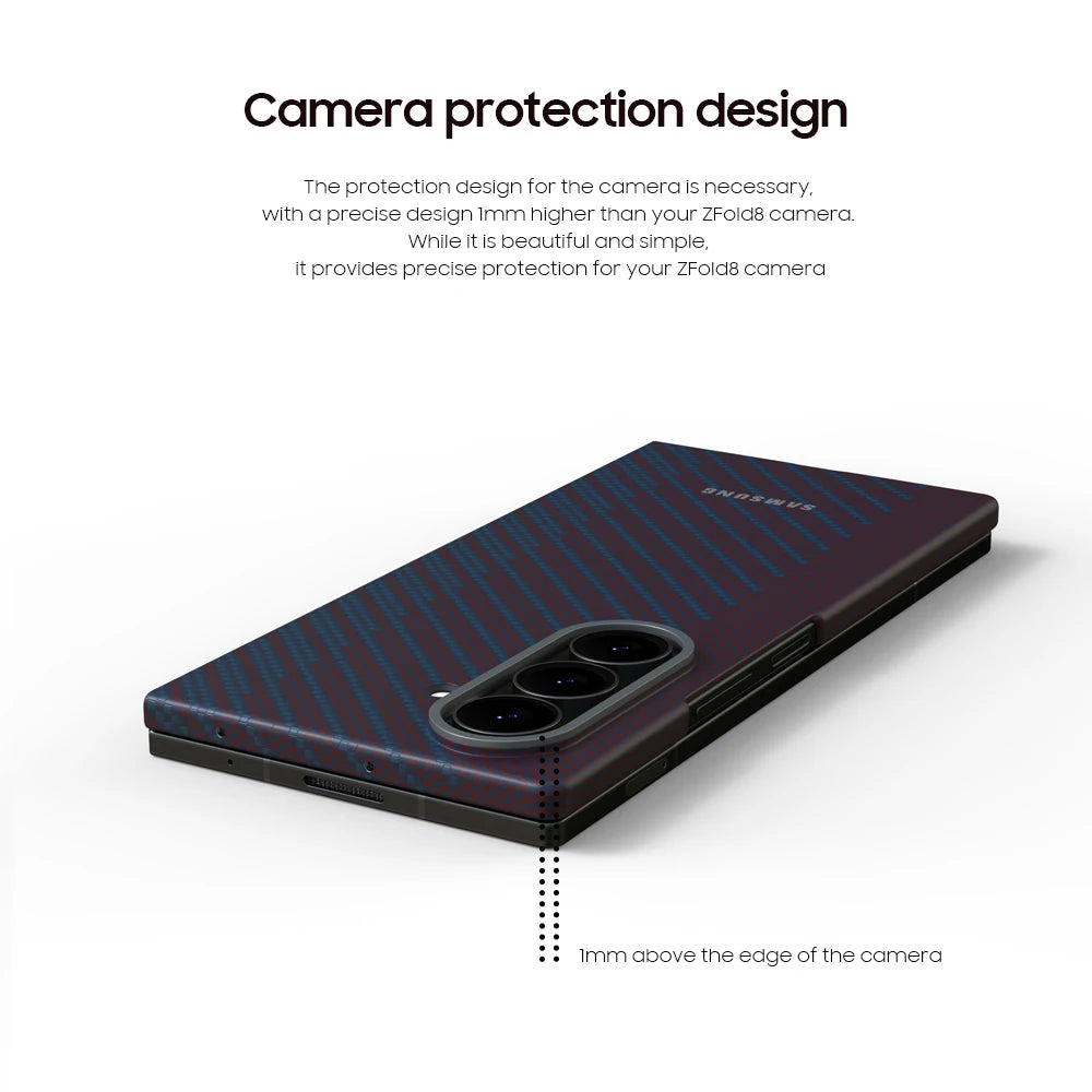 Coque Premium en Fibre de Carbone Compatible MagSafe pour Samsung Galaxy Z Fold8 & Z Fold8 Ultra