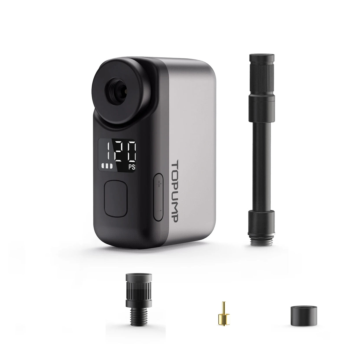 TOPUMP TB2 PRO – Mini Pompe Électrique Vélo 120 PSI avec Écran LED