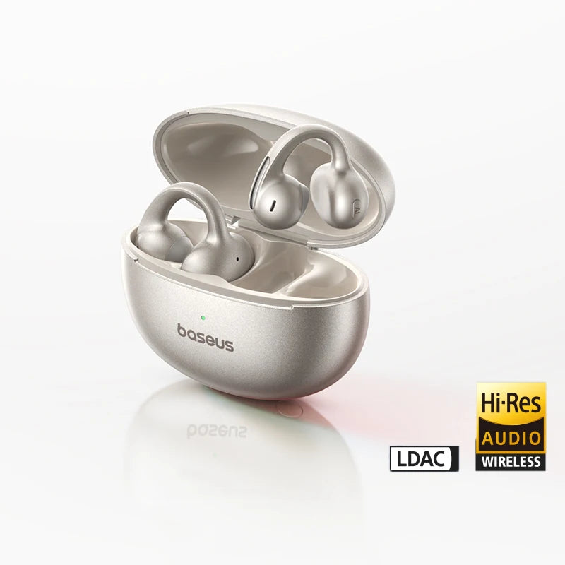 Baseus MC1 Pro Open-Ear TWS Wireless Earbuds – Bluetooth 6.0, IP67, 40H Battery, ENC 4-Mic, SuperBass 2.0