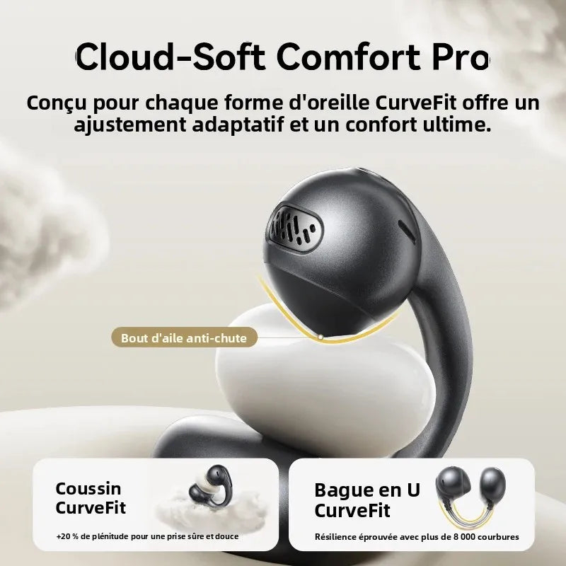 Baseus MC1 Pro Open-Ear TWS Wireless Earbuds – Bluetooth 6.0, IP67, 40H Battery, ENC 4-Mic, SuperBass 2.0