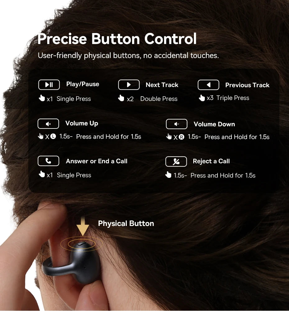 Baseus MC1 Pro Open-Ear TWS Wireless Earbuds – Bluetooth 6.0, IP67, 40H Battery, ENC 4-Mic, SuperBass 2.0