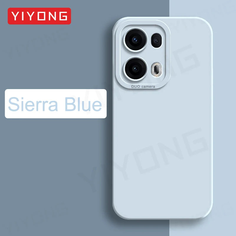 Coque YIYONG Silicone Liquide Soyeux pour OPPO Reno 13 / 13 Pro / 14 / 14 Pro – Étui Souple Antichoc 5G Global