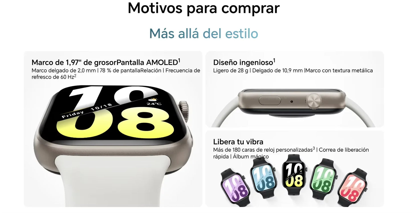 HONOR Smartwatch AMOLED 1,97" – Appels Bluetooth & Suivi Santé 24/7