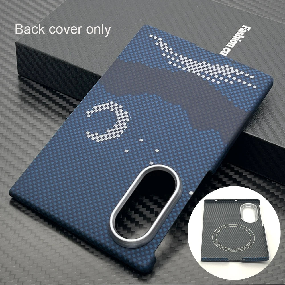 botnax Coque Magnétique Premium en Fibre d'Aramide Kevlar pour Samsung Galaxy Z Fold8 – Compatible MagSafe