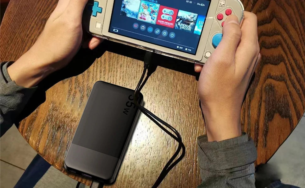 Batterie externe portable JUOVI 10000mAh, chargeur portable 35W à charge super rapide