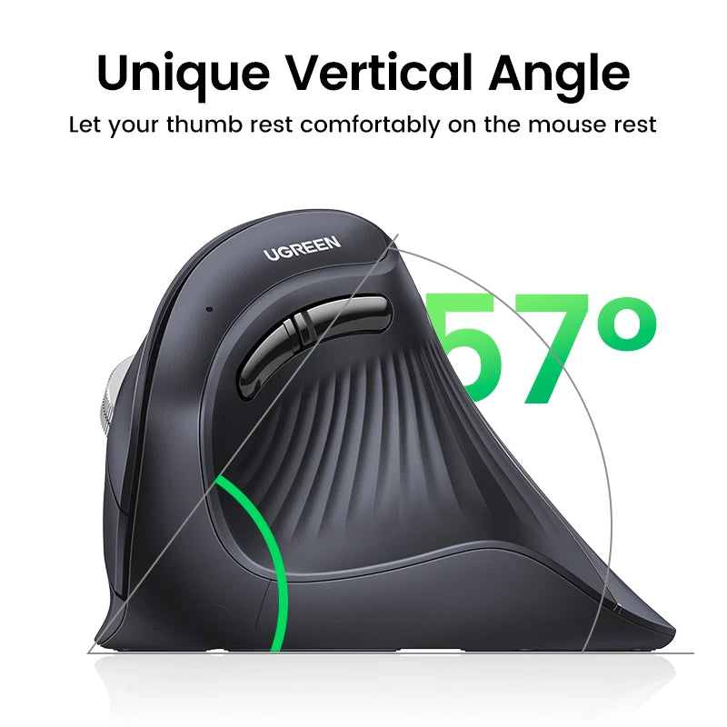 UGREEN-Souris Verticale Sans Fil, Bluetooth