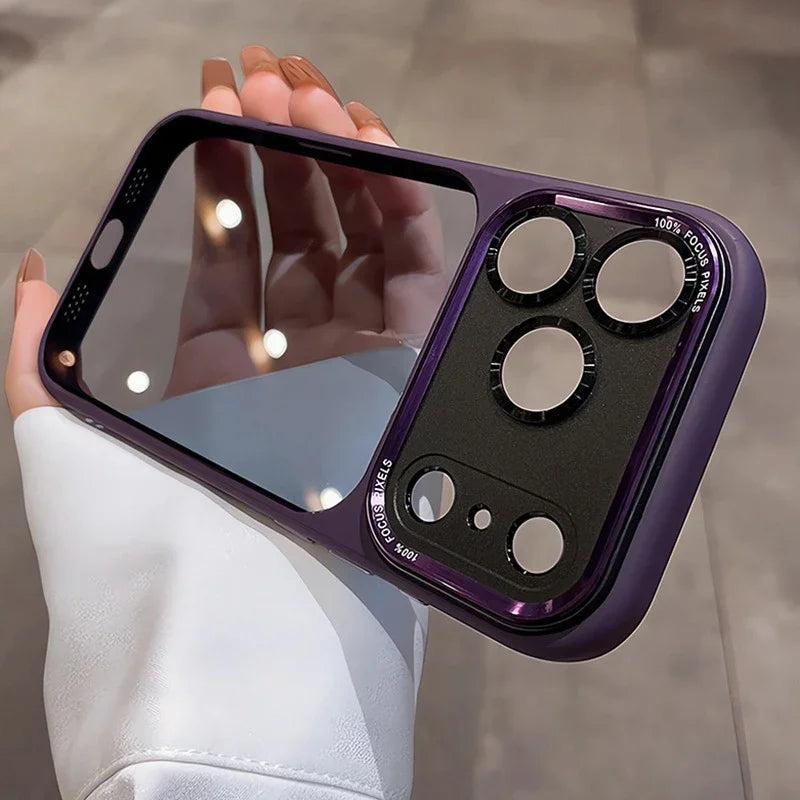 Coque de luxe, élégante avec une partie transparente