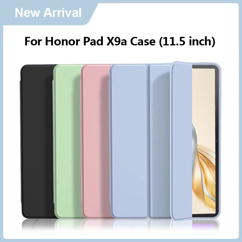 VIGENCIA Étui et Coque Honor Pad X9a 11.5” 2025 – Étui Tri‑Fold PU, Anti‑Choc