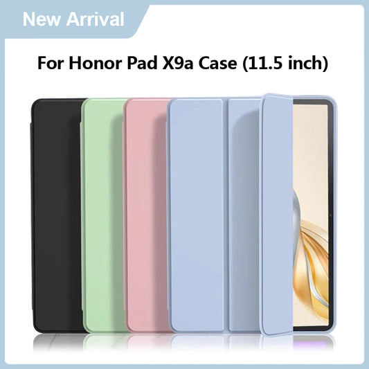 VIGENCIA Étui et Coque Honor Pad X9a 11.5” 2025 – Étui Tri‑Fold PU, Anti‑Choc