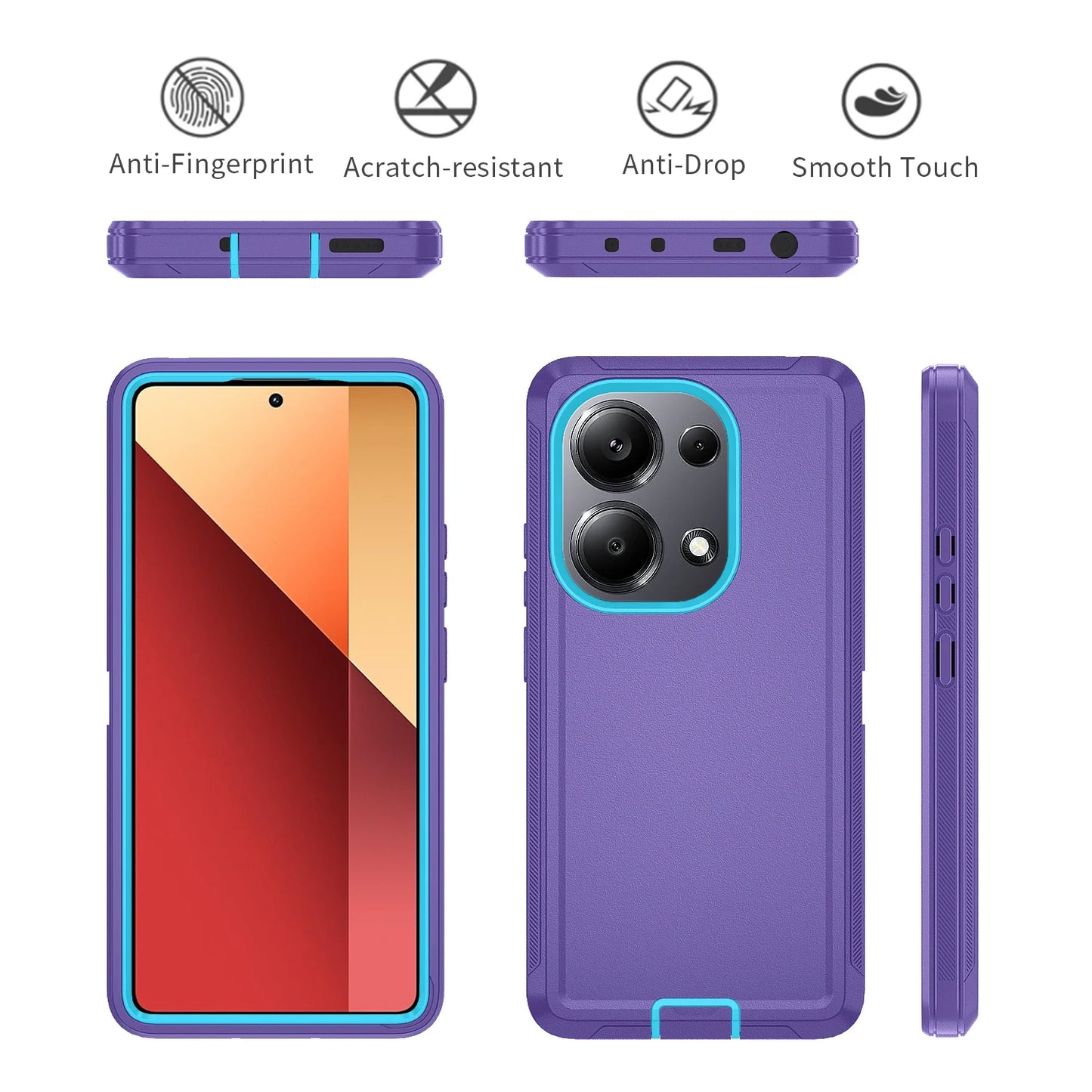 Coque Blindée pour Xiaomi & Redmi – Anti‑Chocs, Anti‑Poussière & Protection Caméra 360°