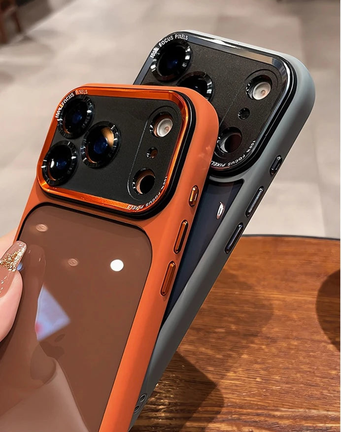 Coque de luxe, élégante avec une partie transparente