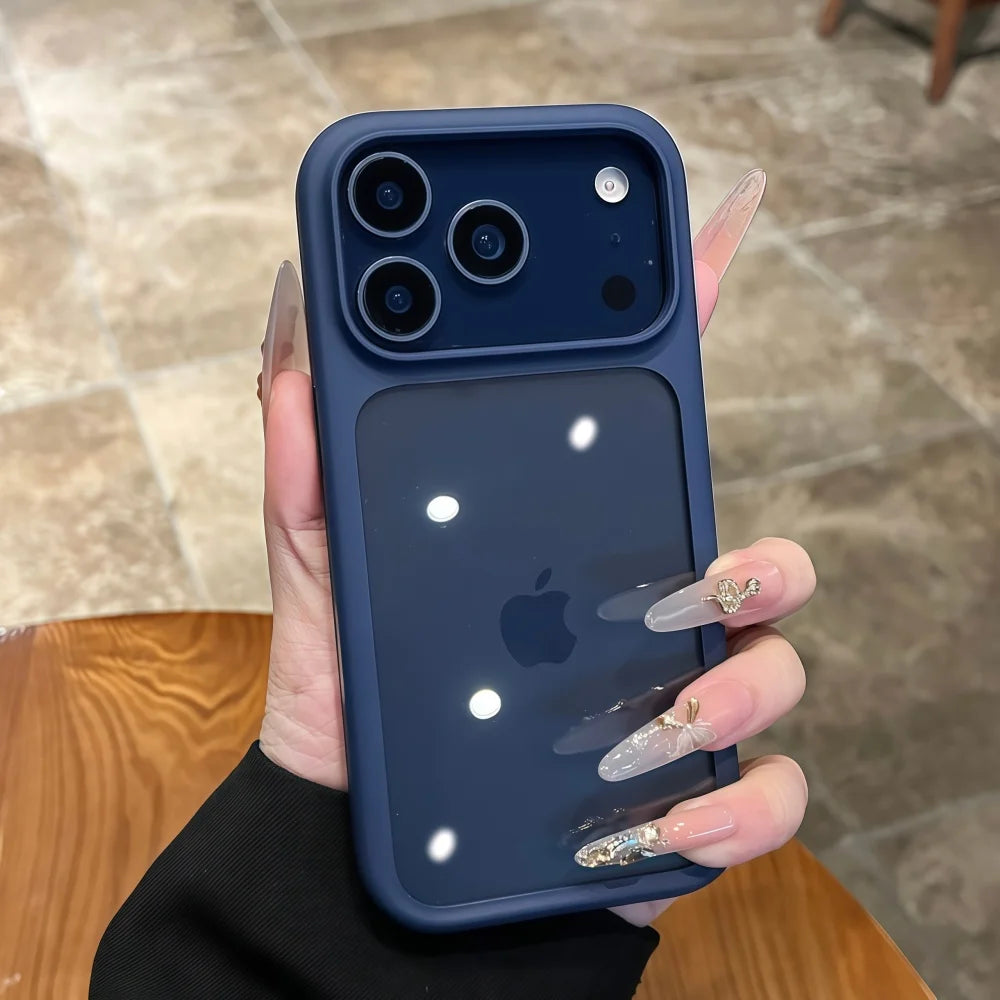 Coque transparente cristal pour iPhone compatible avec tous les modèles d’iPhone 11 à 17 Pro Max.