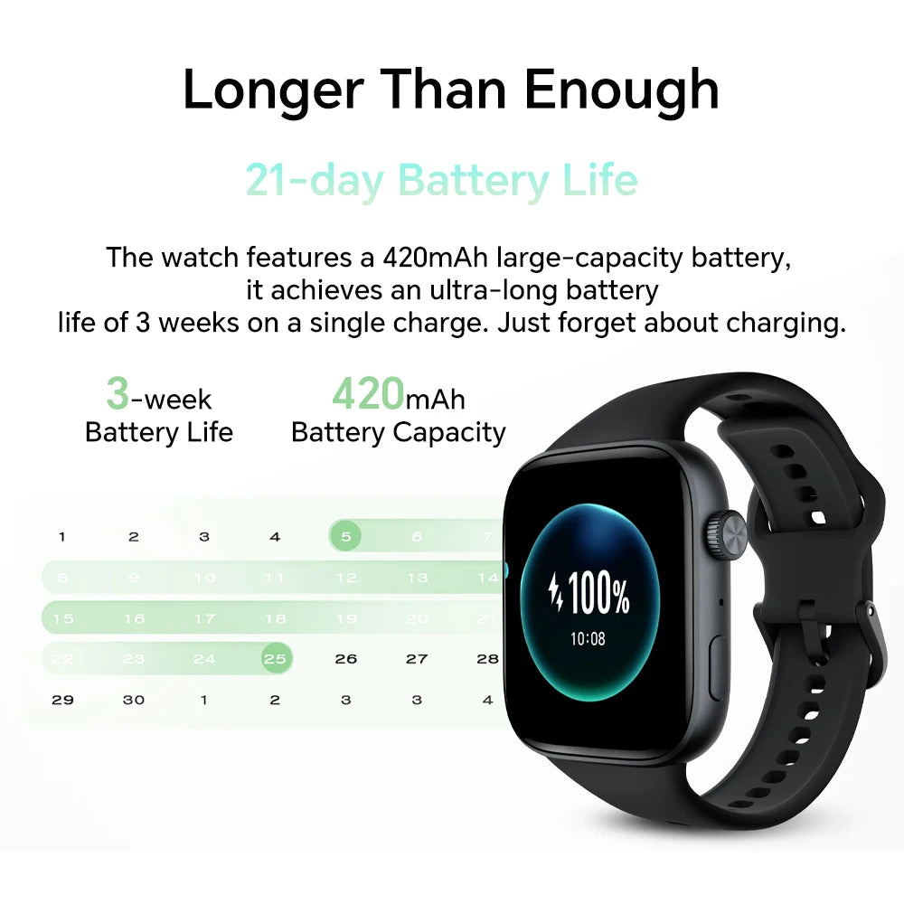 HONOR Watch X5i  Smartwatch AMOLED 1,97" – Appels Bluetooth & Suivi Santé 24/7