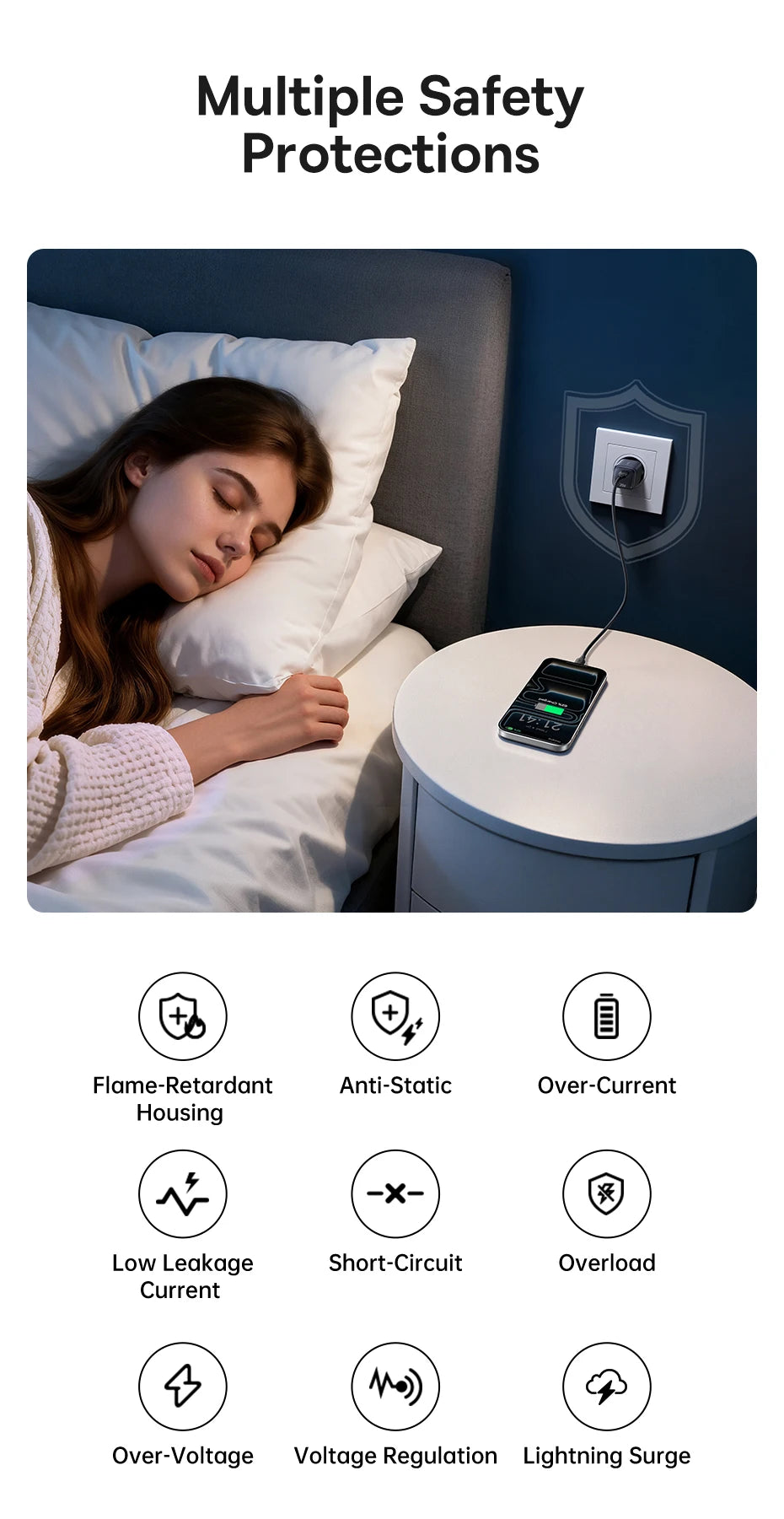 Chargeur Baseus USB Type‑C 20W Rapide