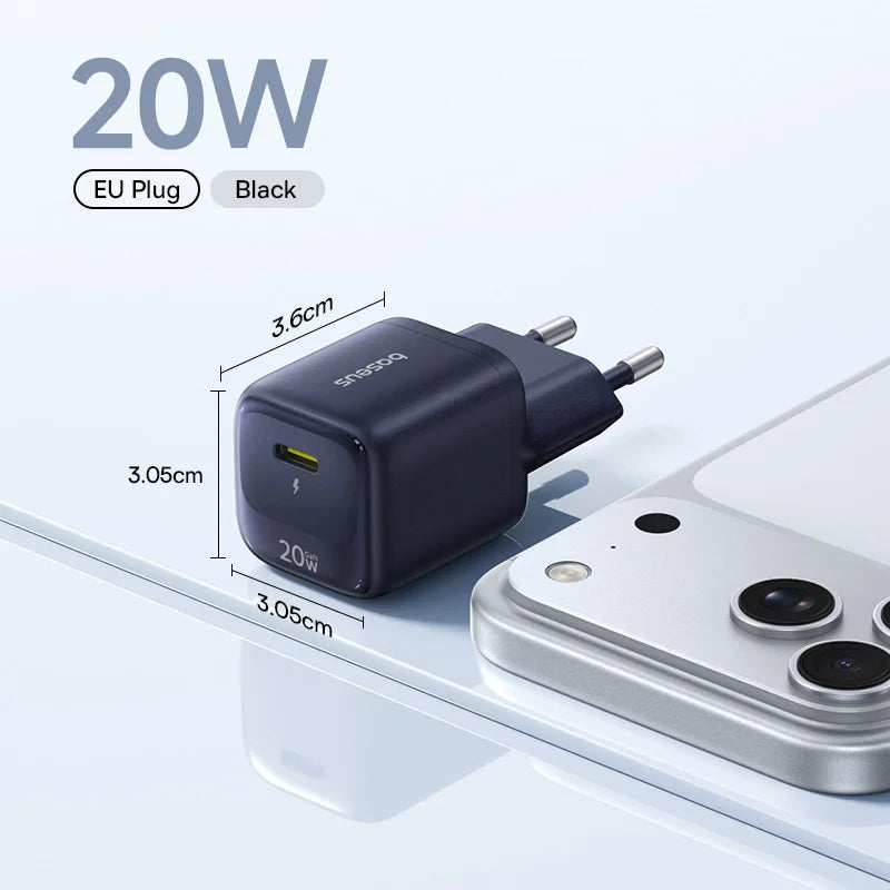 Chargeur Baseus USB Type‑C 20W Rapide