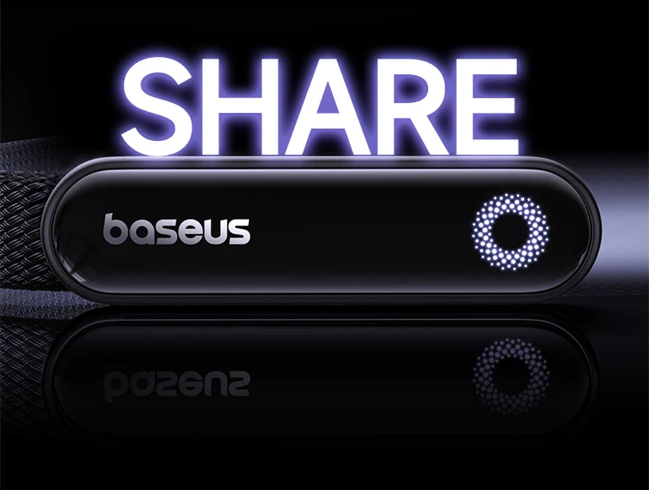 Baseus MVP3 Câble USB‑C Coudé 100W avec LED