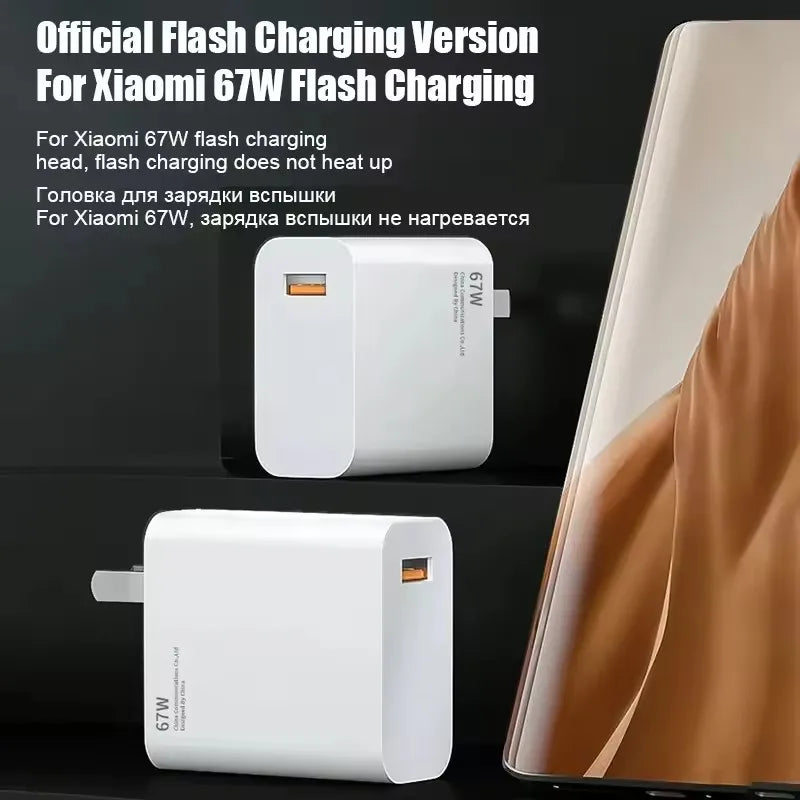 XIAOMI Chargeur 67W Cargador Hyper Turbo