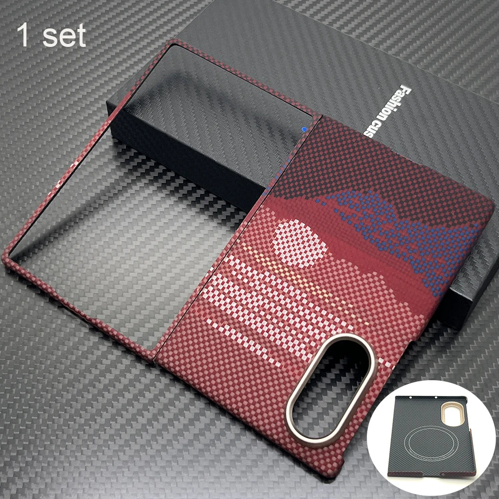 botnax Coque Magnétique Premium en Fibre d'Aramide Kevlar pour Samsung Galaxy Z Fold8 – Compatible MagSafe