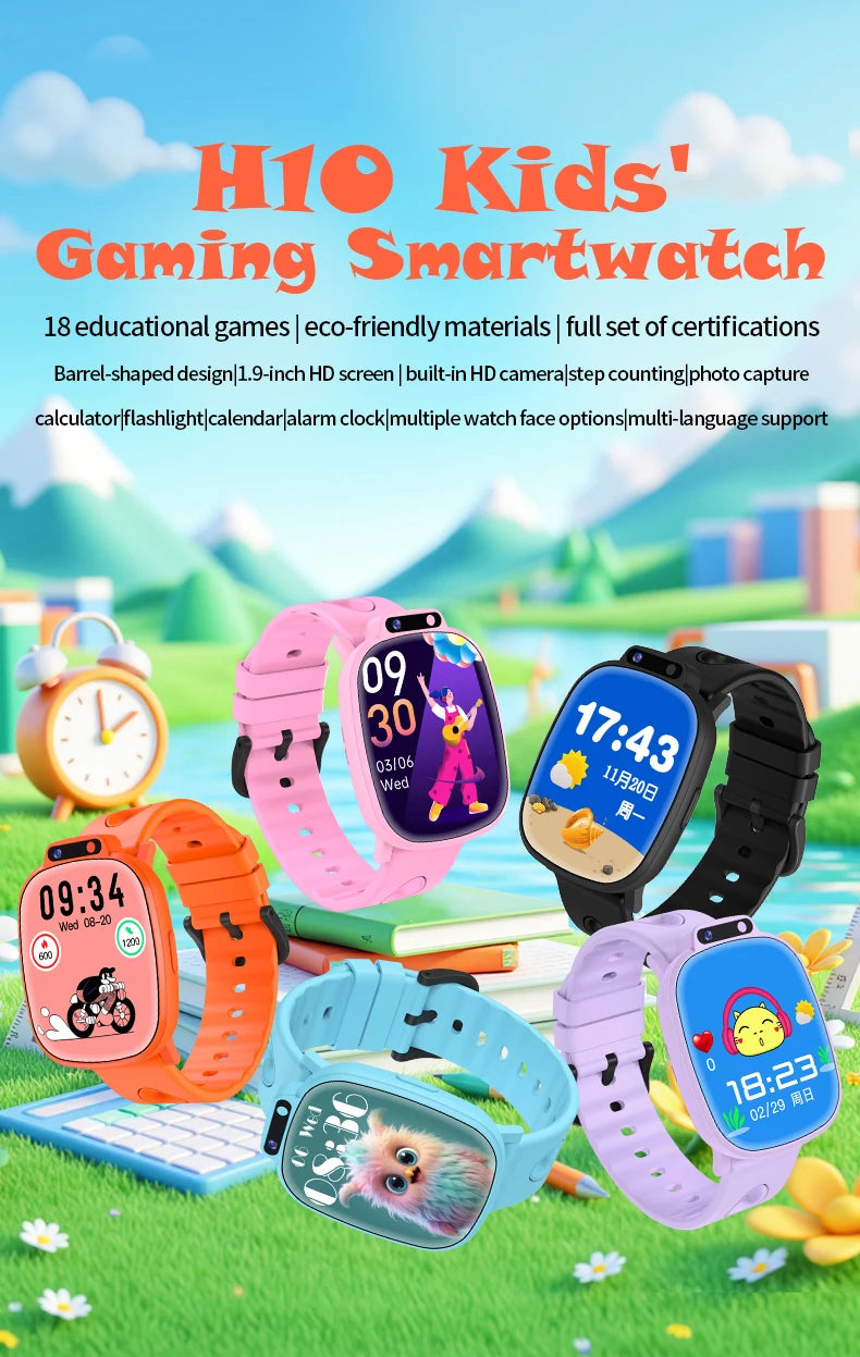 LAXASFIT Montre Connectée Enfant KESHUYOU H10