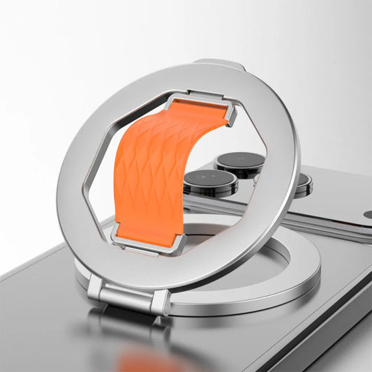 Support magnétique de téléphone rotatif à 360° avec anneau pliable en métal