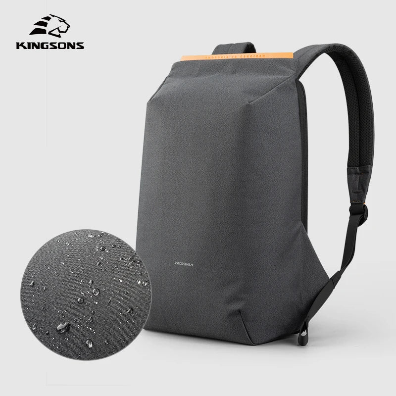 Kingsons Sac à dos antivol KS3207W pour ordinateur 15,6″ avec port USB