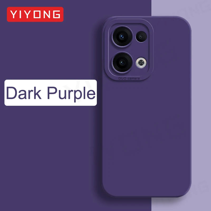 Coque YIYONG Silicone Liquide Soyeux pour OPPO Reno 13 / 13 Pro / 14 / 14 Pro – Étui Souple Antichoc 5G Global