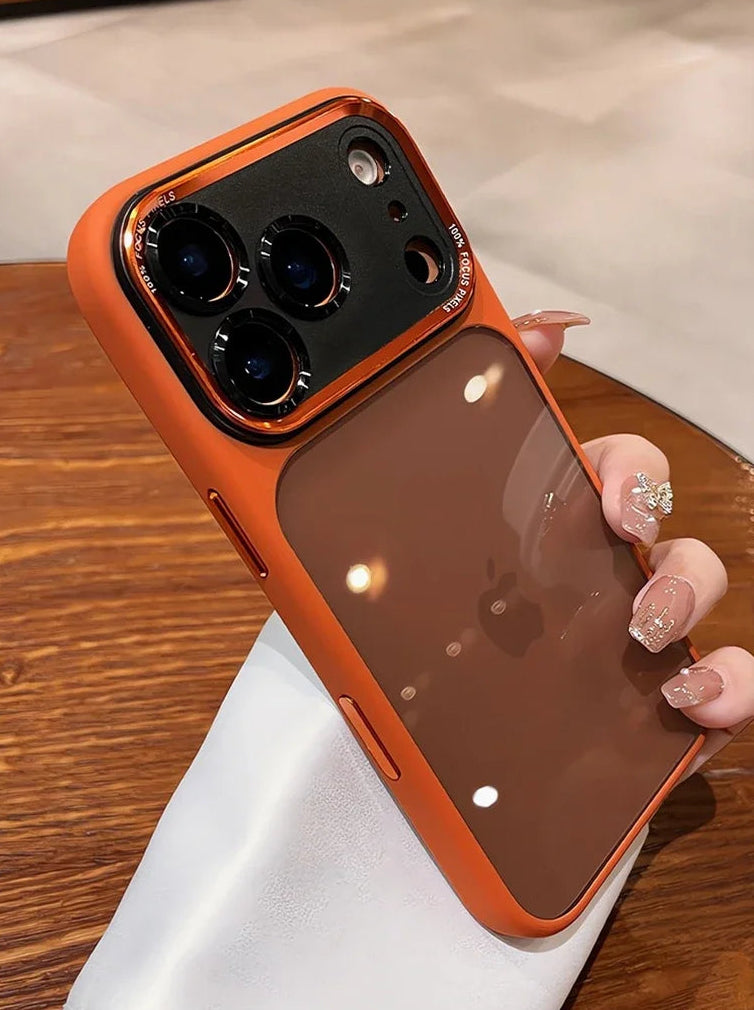 Coque de luxe, élégante avec une partie transparente