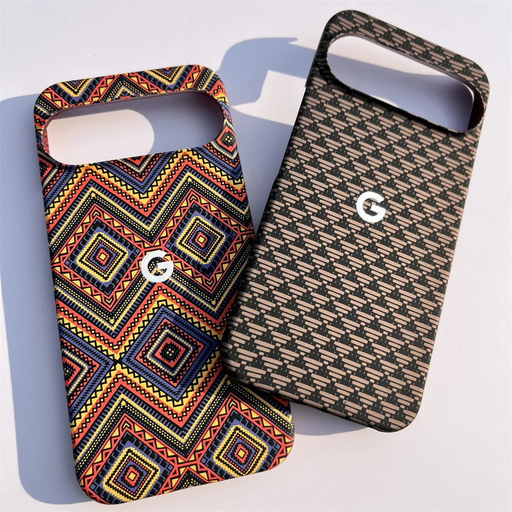 Rockever MagSafe – Coque PC Rigide Texture Fibre de Carbone pour Google Pixel
