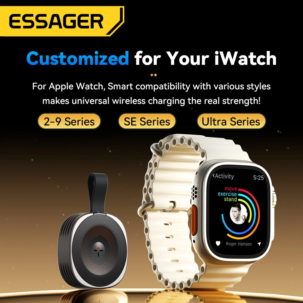 Chargeur sans fil magnétique Essager pour Apple Watch