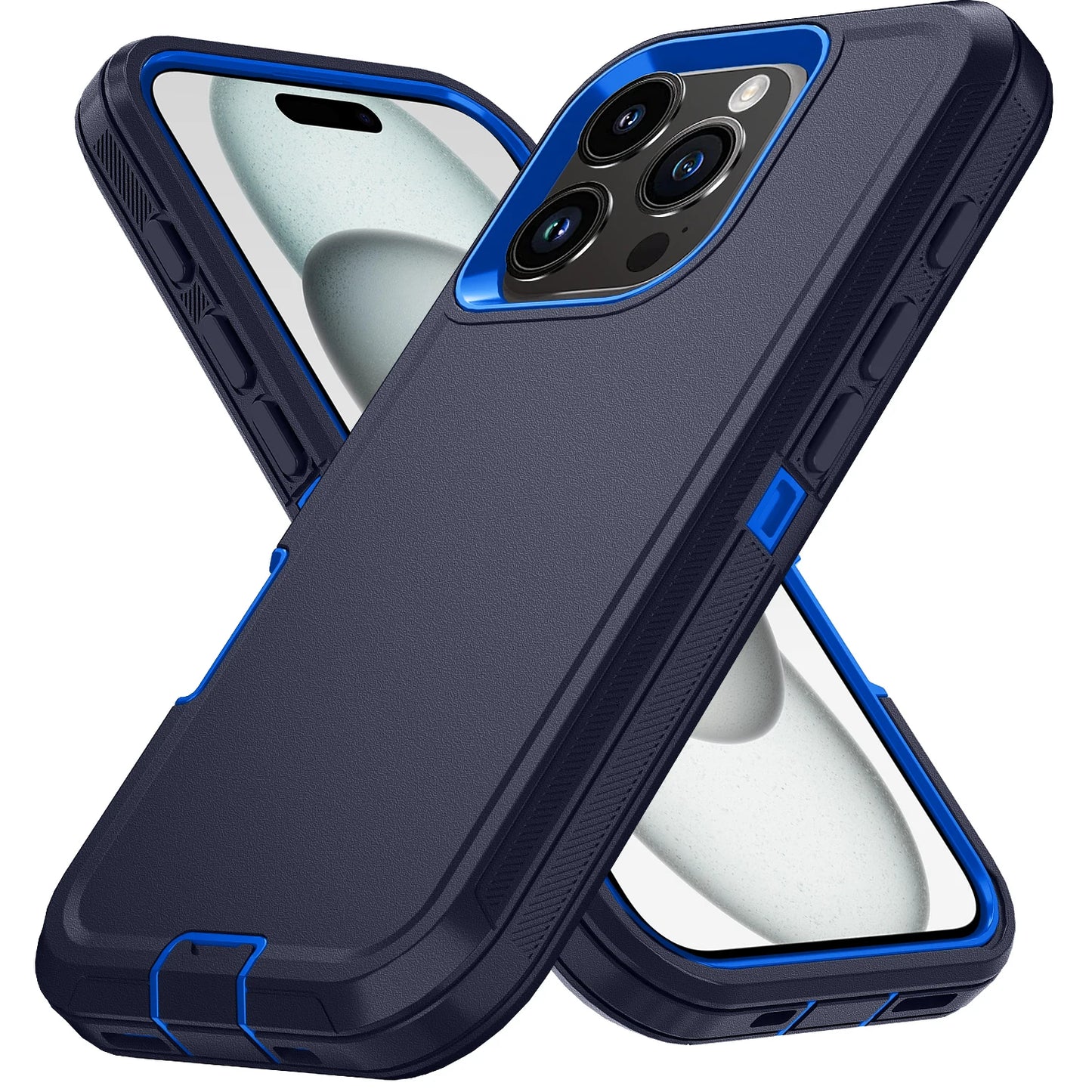 Armor Shockproof Defender Case For iPhone 11–15 Pro Max / X / XS / XR / XS Max / 7 / 8 Plus / SE2 / SE4