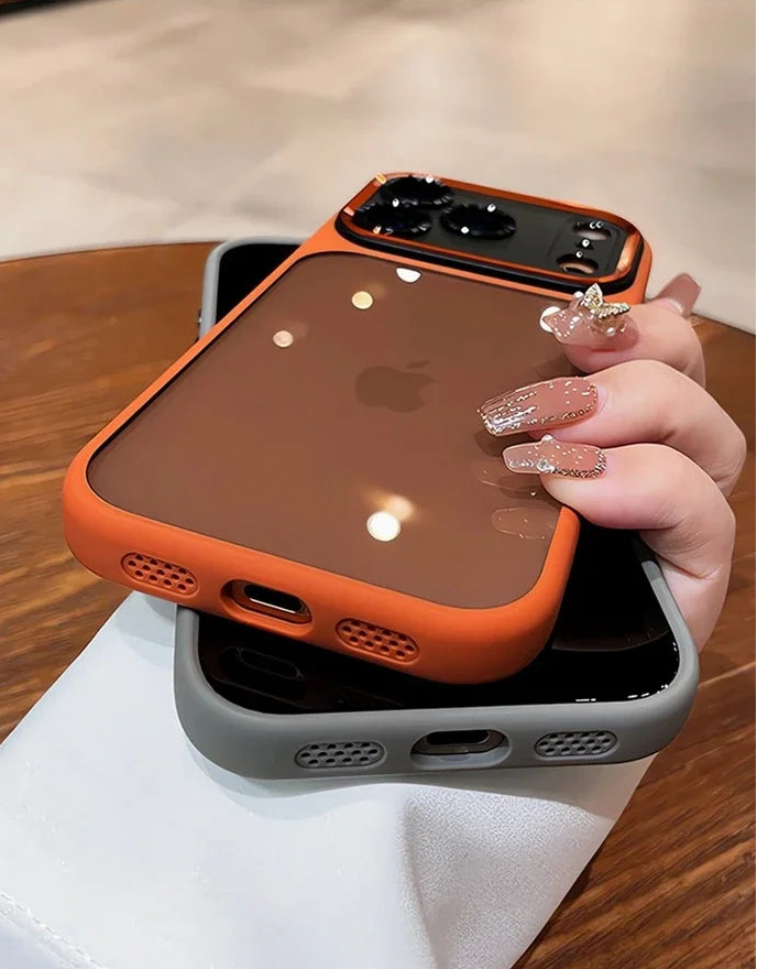 Coque de luxe, élégante avec une partie transparente