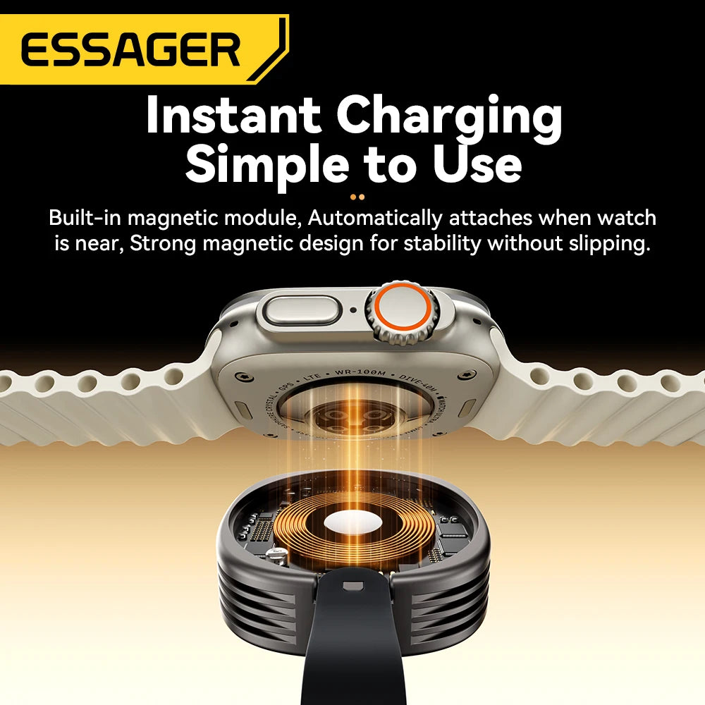 Chargeur sans fil magnétique Essager pour Apple Watch