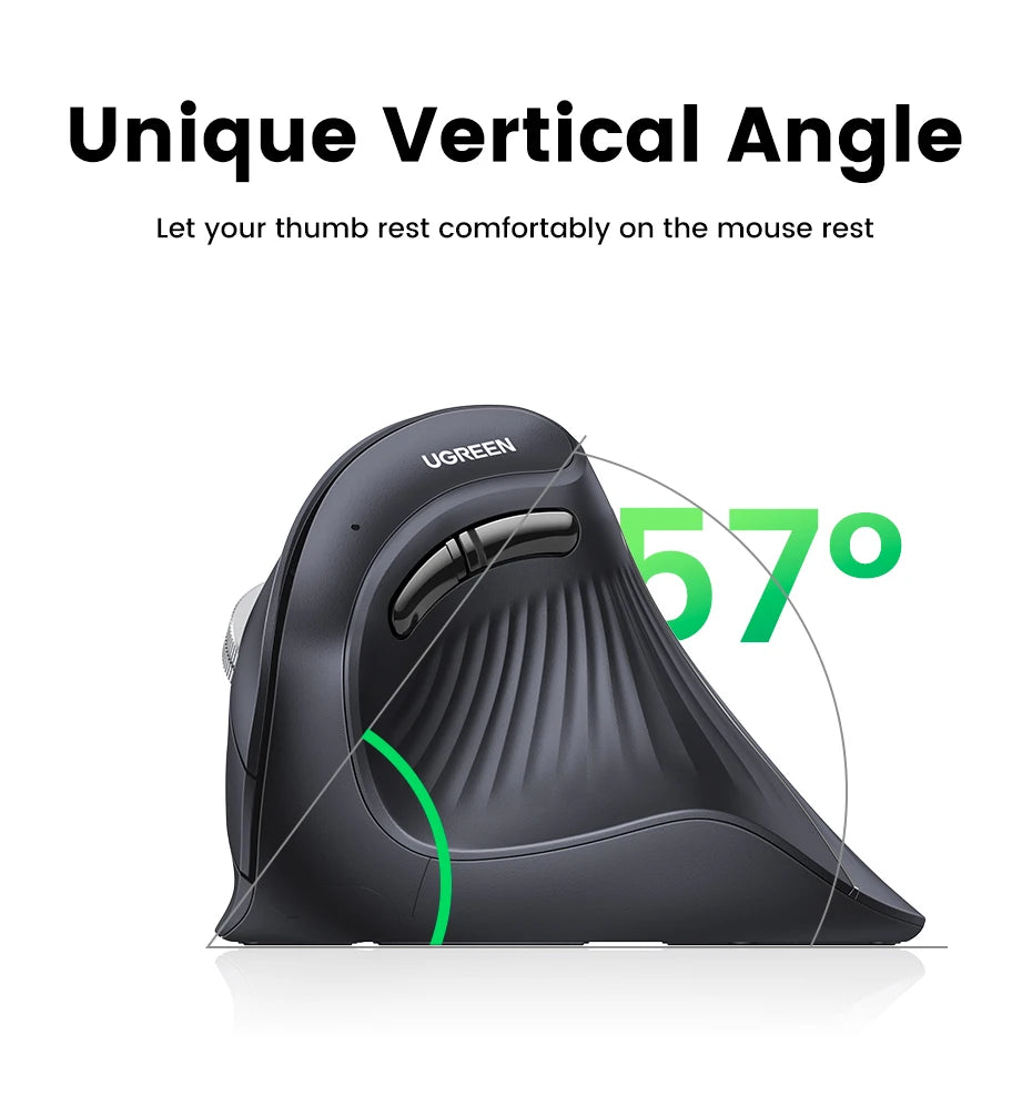 UGREEN-Souris Verticale Sans Fil, Bluetooth