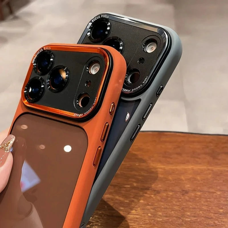 Coque de luxe, élégante avec une partie transparente