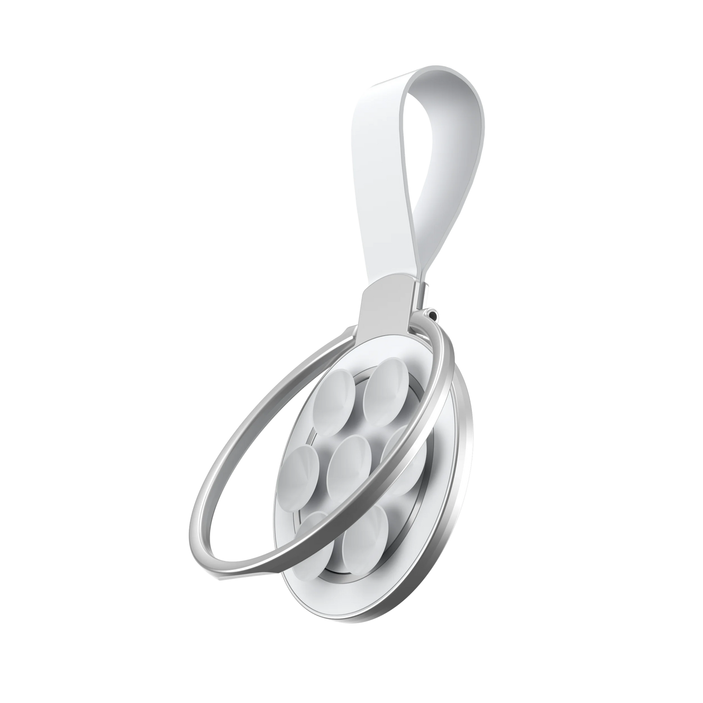 Support Magnétique 2‑en‑1 avec Anneau & Ventouse Silicone – Compatible iPhone / MagSafe
