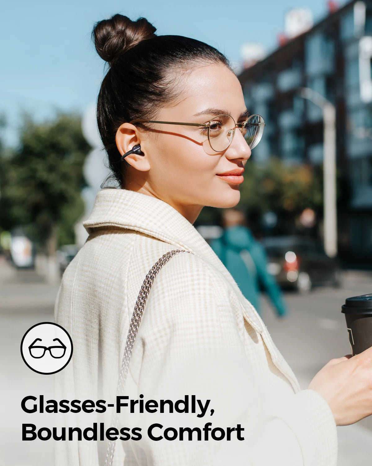 SoundPEATS Clip1 Open-Ear OWS Wireless Earbuds – LDAC, Hi-Res Audio, Dolby Audio, IPX5, 40H Battery