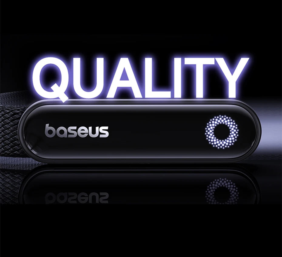 Baseus MVP3 Câble USB‑C Coudé 100W avec LED