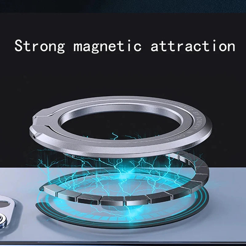 Support Magnétique en Métal avec Anneau 360° – Stand Universel pour Smartphone