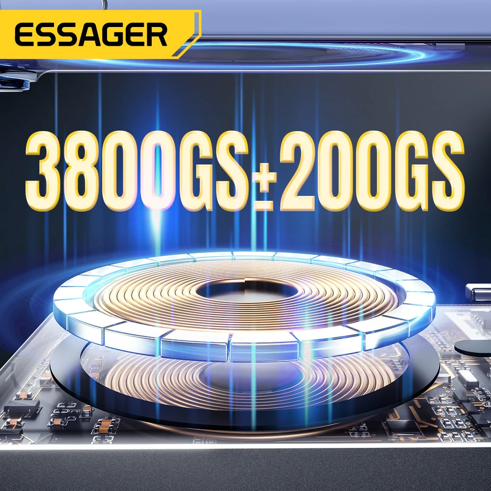 Essager Power Bank Magnétique Sans Fil 20W 5000mAh Ultra‑Fin, Batterie Externe