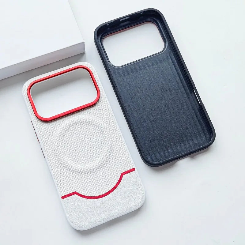 Coque  magnétique en cuir PU mat à grain fin associé au silicone pour Honor 600 / 600 Pro