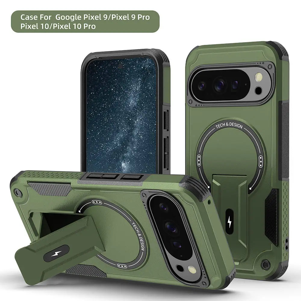 Coque Armor Magnétique MagSafe‑Style – Google Pixel 9 • 9 Pro • 10 • 10 Pro