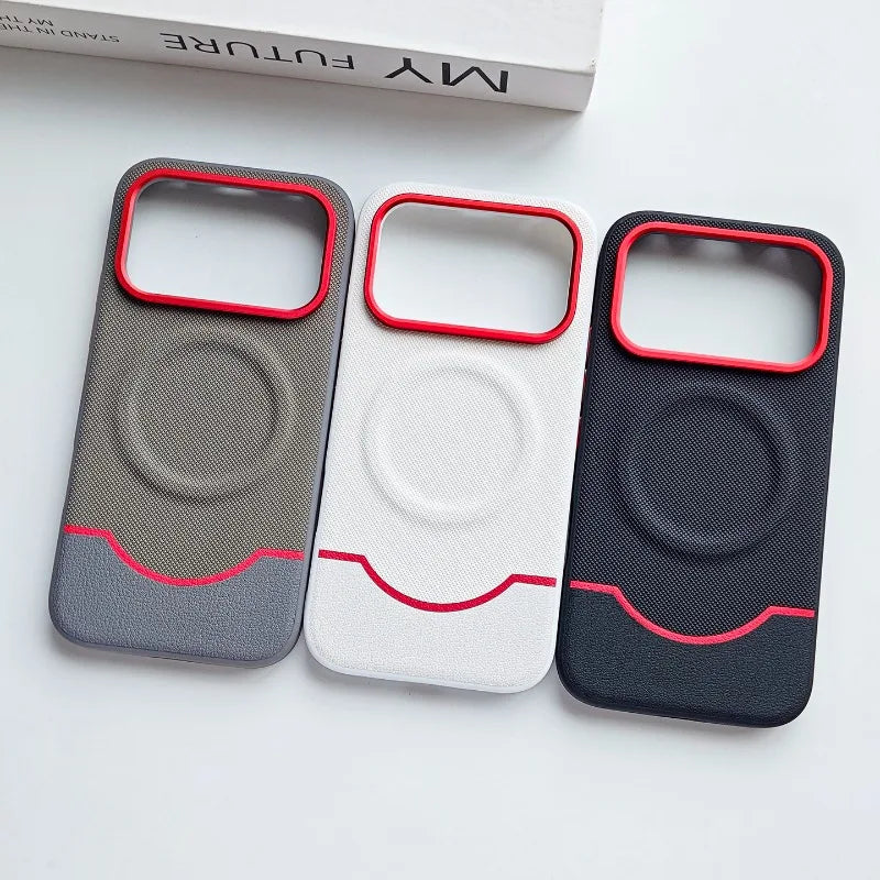 Coque  magnétique en cuir PU mat à grain fin associé au silicone pour Honor 600 / 600 Pro