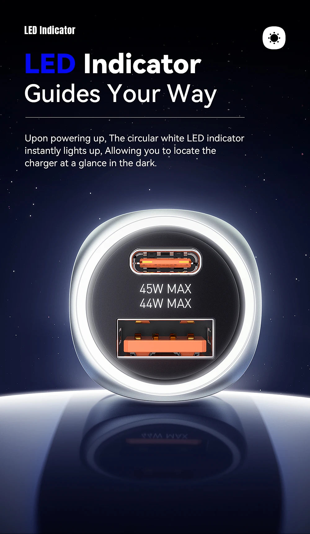 Chargeur voiture Essager 89W — double port QC 4.0/3.0 recharge rapide, USB Type‑C