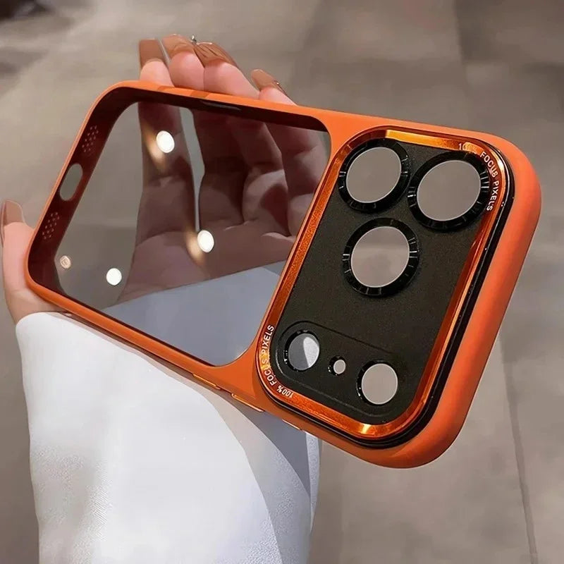 Coque de luxe, élégante avec une partie transparente