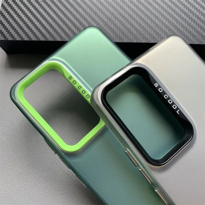 Coque Métallique Aurora Mat pour OPPO Reno 5/6/7/8/9 – Étui Luxe Anti‑Chocs & Protection Caméra