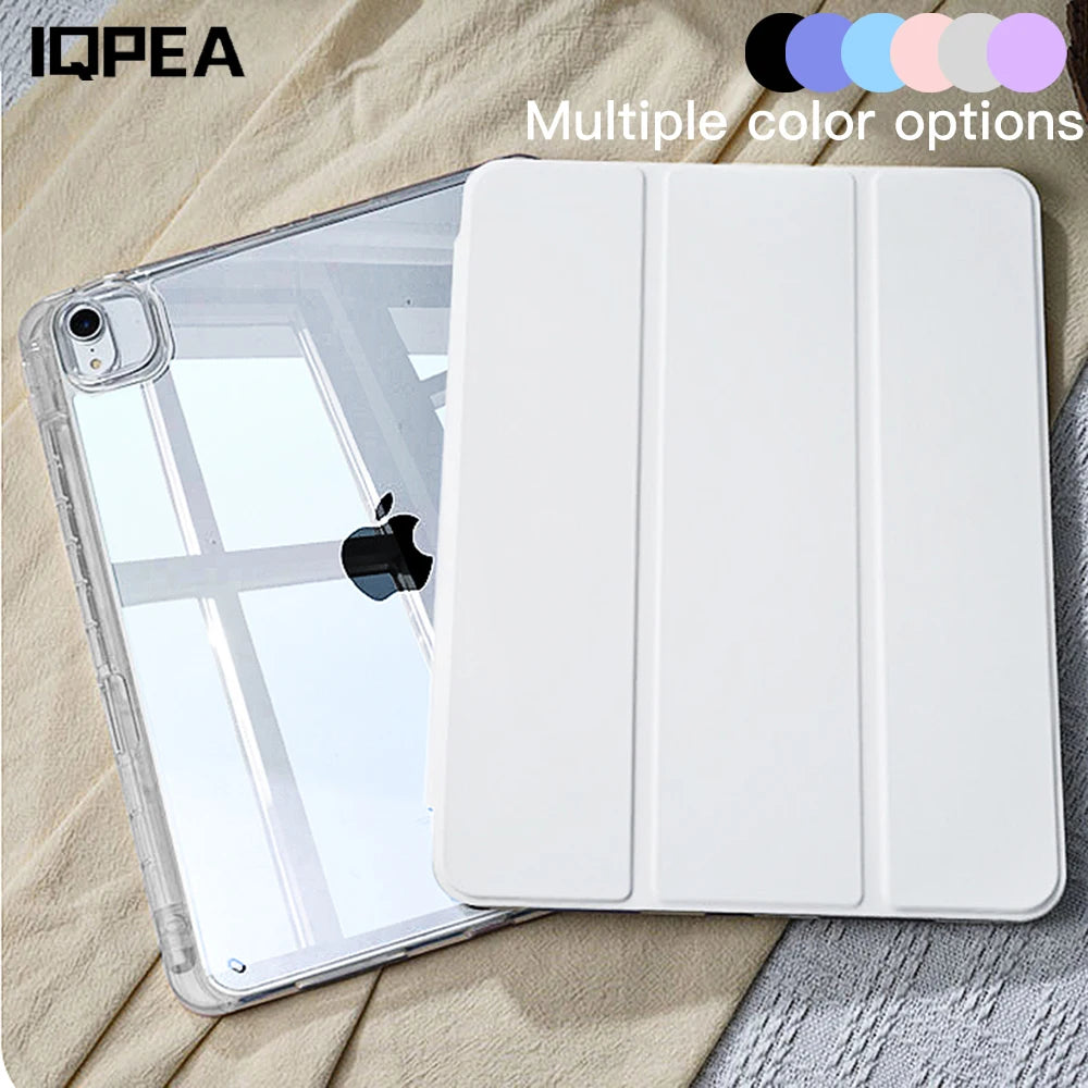 Coque - Étui intelligent 2025 pour iPad Air / iPad 10e / 11e / Mini 6 / Pro 11 / Pro 13 – Support magnétique